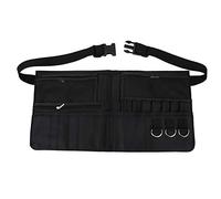 Professional Cosmetics Makeup Brush Tool Watch Jewelry Storage Bag Case Waist Bag with Adjustable Belt for Makeup Artists Travel Satin Material 47x23.5cm