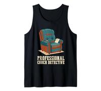 Professional Couch Detective Funny Mystery Solver Design Tank Top