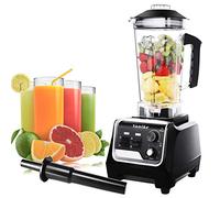Professional Countertop Blender, 2200W High Power Commercial Blender for Shakes and Smoothies with 2L BPA Free Container, Built-in Timer Jug Blenders for Crushing Ice, Frozen Dessert