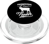 Professional Cow Feeder Cattle Country Farm Style Farmer PopSockets PopGrip for MagSafe