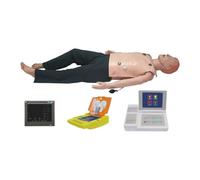 Professional CPR Training Manikin with 8-inch Touchscreen, Wireless Control, Real Defibrillation & Anatomy Study Tools for Adult First Aid Practice