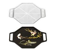 Professional Craft Mold for Unique Geometric Serving Dishes and Decorative Accessory Making Candy Serving Resin Tray Oval Shape