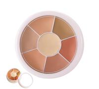 Professional Cream Foundation Palette - Contour Reflections Kit, Makeup Blending Shades | Full Coverage Face Base, Color Correction Palette, Cosmetic Art Tool
