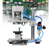 Professional Crimping Capping Tools for Perfume Bottles, Automatic Tabletop Pneumatic Machine for Collar Ring and Vial Top Crimping, 13-20mm Compatibility