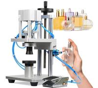 Professional Crimping Tools for Perfume Bottles,Automatic Capping Machine,Manual Pneumatic for Vial Top Crimping,13-20mm Collar Ring Crimping (15mm)