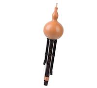 Professional Cucurbit Flutes 1Pc Black Hulusi Ethnic Minority Characteristic Musical Instrument Stage Performance Professional Hulusi(B)