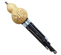 Professional Cucurbit Flutes Black Flute Hulusi Dual Tone Gourd Flauta C/Bb/G/F Key Calabash Hulusi Profesional Flauta China(Bb)