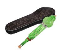 Professional Cucurbit Flutes C Key Hulusi With Case Faux Jade Green Mouthpiece Drop Resistant Cucurbit Flute For Beginner Practice