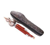Professional Cucurbit Flutes Durable Professional Mahogany Gourd Silk C Key B Flat Key A Key Peacock(C)