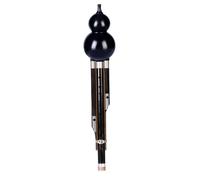 Professional Cucurbit Flutes Ebony Gourd Flute With Push Pull Lever Suitable For Beginners C Bb Major(F major)