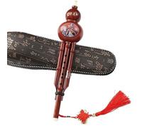 Professional Cucurbit Flutes Hulusi Instrument Beginner C Tone B Flat Tone Professional Performance Anti-fall Hulusi(B Flat)