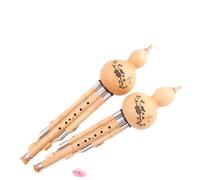 Professional Cucurbit Flutes Hulusi Instrument For Beginners Introduction To Keys Of C And Bb 7Hole Model For Adults(Key of B♭)