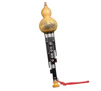Professional Cucurbit Flutes Hulusi National Musical Instrument Professional Performance C Key B Flat Ebony Tube Inlaid Hole For Adults Only(C Key)