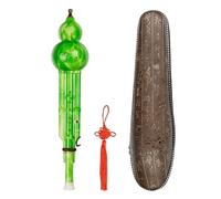Professional Cucurbit Flutes Improved C Key Hulusi Flute Imitate Wood Grain ABS Material Folk Musical Instrument(3)