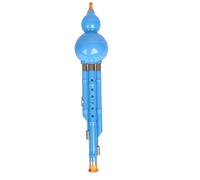 Professional Cucurbit Flutes Seven Hole Double Tone Shockproof Gourd Flute For Beginners In C Major(Sky lake blue (C-tone))
