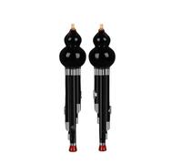 Professional Cucurbit Flutes Traditional Ebony Wood 3 Tone Bb Key Hulusi Professional Playing Grade Examination Ethnic Wind Instrument