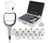 Professional Cupping Therapy Set, 18 PCS Suction Cups with Pumping Handle, Chinese Cupping Set, Anti Cellulite Cupping Massage for Body and Face, Relief Muscle Tension Pain