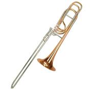 Professional Cupronickel Slide Sleeve Brass Bell Gold Lacquer Bass Trombone With Case And Mouthpiece Trombone for Beginner