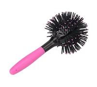 Professional Curling Comb with 3D Ball Shape, Vented Design for Quick Dry Detangling and Gentle Massage, Women's Curly Brush Blow Dry Round Tool