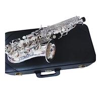 Professional Curved Neck Bb Tune Nickel Plated Brass Saxophone Woodwind Instrument With Accessories Saxophone for Student