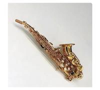 Professional Curved Saxophone Bb Brass Gold-plated Beginner Adult Saxophone Instrument Saxophone for Student