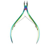 Professional Cuticle Cutter Nail Nippers Scissors Manicure Pusher Pedicure Tong Dead Skin Remover 1pc(Dark Khaki)