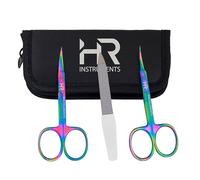 Professional Cuticle Scissors, Stainless Steel Manicure Scissors, Multi-Purpose Small Eyebrow, Cuticles, Dead Skin, Eyebrows, and Eyelashes for Women and Men (Set of Nail & Cuticle)