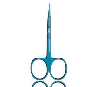 Professional Cuticle Scissors with Curved Tip, Stainless Steel Cuticle Scissors Extra Fine, Super Sharp Pointed Beauty,Trimming for Manicure & Pedicure Cuticles, Nail & Eyebrows (Blue)