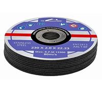 Professional Cutting Discs 20 Pack Ø 230 mm x 2 mm Inox Stainless Steel for Angle & Cutting Grinders Thin Slitting Discs Metal Grinding Blades