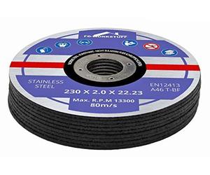 Professional Cutting Discs 20 Pack Ø 230 mm x 2 mm Inox Stainless Steel for Angle & Cutting Grinders Thin Slitting Discs Metal Grinding Blades