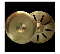 Professional Cymbals 2 Pcs Alloy Cymbals 14 Inches Stacked Effect Cymbals Drum Cymbal Replacement Accessories