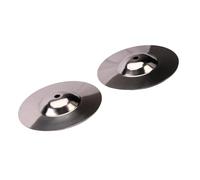 Professional Cymbals 2 Pcs Silver Beginner Crash Cymbal Durable Percussion Instrument Drum Metal Accessories