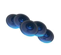 Professional Cymbals Blue Low Volume Mute Cymbal 5 Pieces Of 14'' Hihat /16'' Crash/18'' Crash /20'' Ride Cymbal Accessories