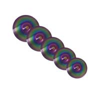 Professional Cymbals Colored Low Volume Mute Cymbal 5 Pieces Of 14'' Hihat /16'' Crash/18'' Crash /20'' Ride Cymbal Accessories
