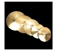 Professional Cymbals Drum Set Brass Alloy Handmade Cymbal Set 14'' Hi-hat/16'' Crash/18'' Crash/20'' Ride Cymbal