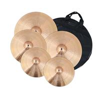 Professional Cymbals Gold Cymbal Set 5 Pieces Of 14''hihat/16''crash/18''crash/20''ride For Drummer Practice Cymbal