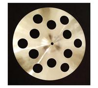 Professional Cymbals Gold Handmade Alloy Cymbal 16'' Cymbal With 12 Holes For Drum Set Musical Instrument