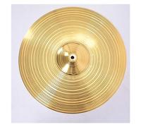 Professional Cymbals Handmade Alloy Copper-plated Cymbals Percussion Instrument Jazz Drum Cymbals Replacement Cymbals (Color : 16 inches) (18 inches)