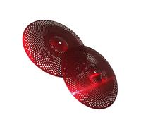 Professional Cymbals Low Volume Cymbal Red Mute Cymbal 2 Pieces Of 14'' Hihat Cymbal For Drummer Practice Cymbal