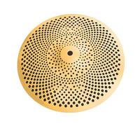 Professional Cymbals Low Volume Mute Alloy Cymbals 12" Splash Cymbal Silent Cymbal For Drum Set (Color : Gold) (Gold)
