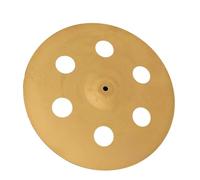 Professional Cymbals Percussion Instrument Gold Alloy Cymbal 16'' Cymbal With 6 Holes For Drum Set