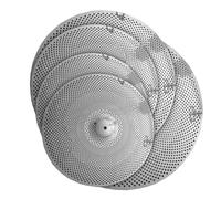 Professional Cymbals Silver Color Low Volume Mute Cymbal 5 Pcs Of 14'' Hihat/16'' Crash /18'' Crash/20'' Ride For Practice