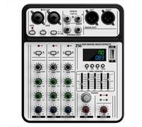 Professional D-04 4 Channel 256DSP Audio Mixer USB Studio Bluetooth DJ Console