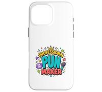 Professional Dad Humor Creator Funny Retro Style Case for iPhone 16 Pro Max