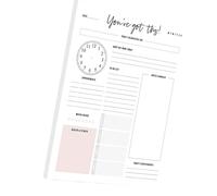Professional Daily Planner Fitness Meal Tracking Notepads 21x14cm Fitness Workout Meal Reading Tracking Journal Notebook Bookworm Journal