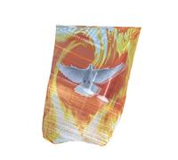 Professional Dance Scarf Breathable Chiffons Fabric Peace Symbol Chiffons Texture For Stage And Celebration Use Praise Flags