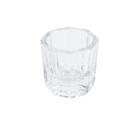 Professional Dappen Dish, Small Glass Mixing Cups for Nail Art Acrylic Liquid, Pigment & Brow Tint - Mini Crystal Clear Bowl Pot for Nail Art Tools