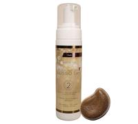 Professional Dark Self Tanning Mousse - By Lusso Tan. Organic, Vegan, Cruelty-Free False Tan. Instant-drying. Streak-free, Flawless Finish Fake Tan. Natural Glow Face and Body Tint.