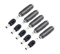 Professional DC5.5x2.1mm Male Female Power Connectors Set Robusted ABS Metal Build for Electronics 5Sets Direct Current Male Female Outlet Port