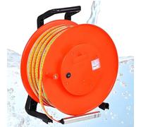 Professional Deep Well Water Level Meter, Measures Depths up to 300m, Groundwater Level Tool with Fixed Probe & Steel Tape for Wells, Reservoirs & Pipes
